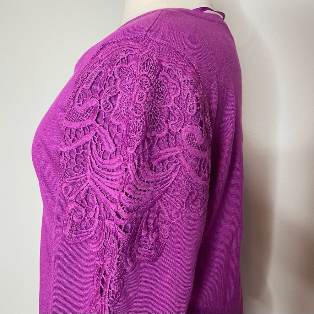 NEW  🔥 LANE BRYANT SWEATER W/LACE SLEEVES - 18/20